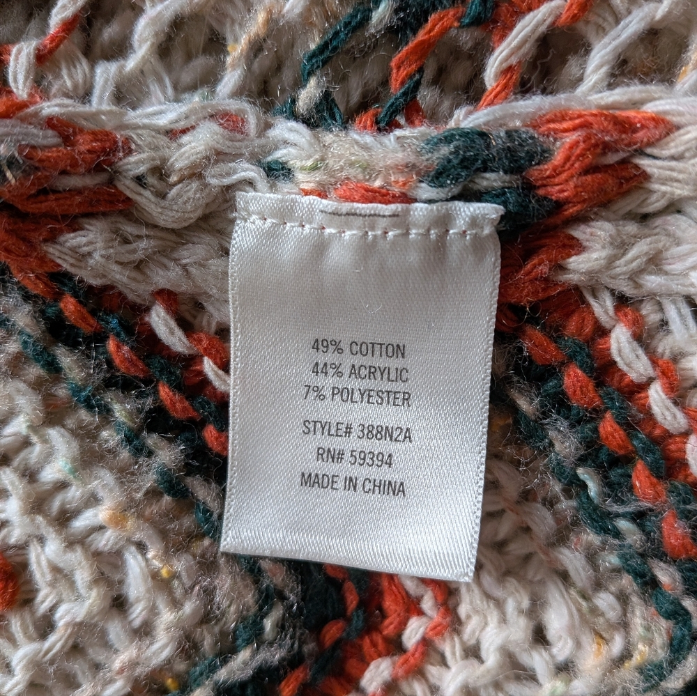 Retro Chevron Patterned Knit Cardigan - Picture 5 of 5